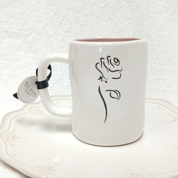 Rae Dunn × Disney Beauty & the Beast True Love Rose Mug - Picture 3 of 6